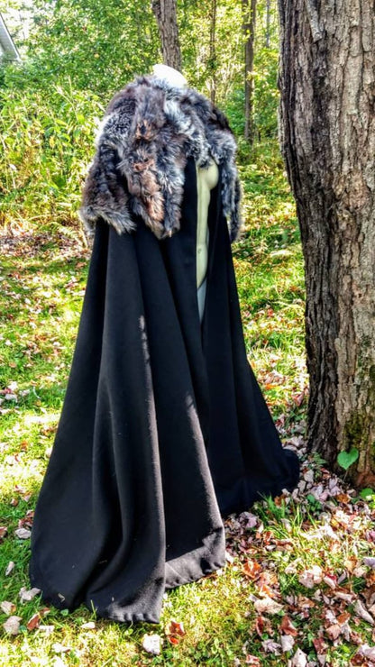 Game of Thrones inspired fur cloak