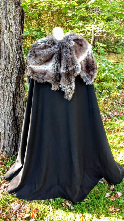 Game of Thrones inspired fur cloak