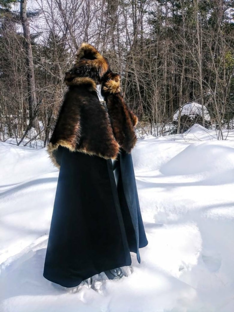 Faux Fox Fur Cloak & Mantle