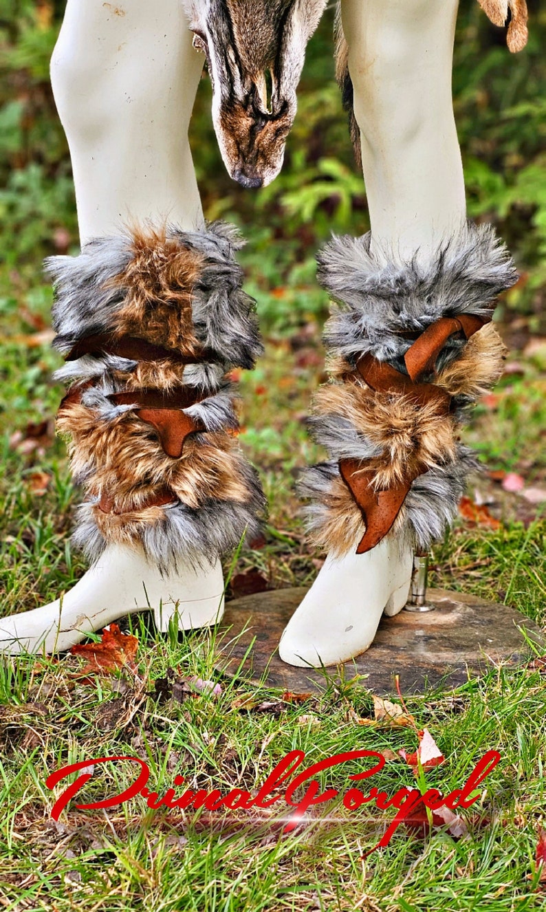 Faux Fur Leg Wraps